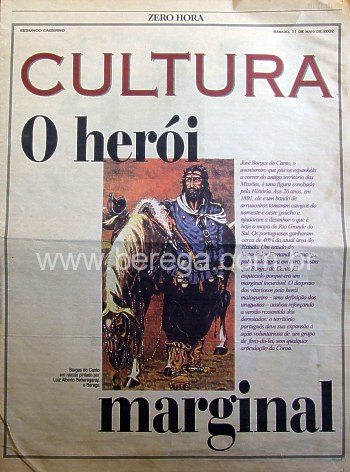 Jornal Zero Hora - capa suplemento - maio 2002